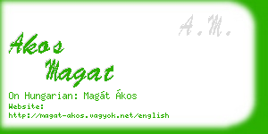 akos magat business card